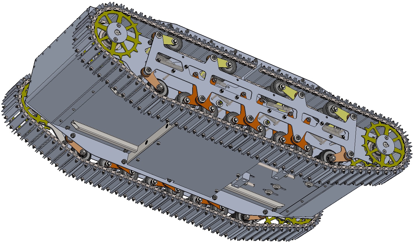 履带车底盘模型sw16可编辑